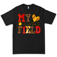 Black my heart is on that field softball Premium Tee - AdoDesignShop