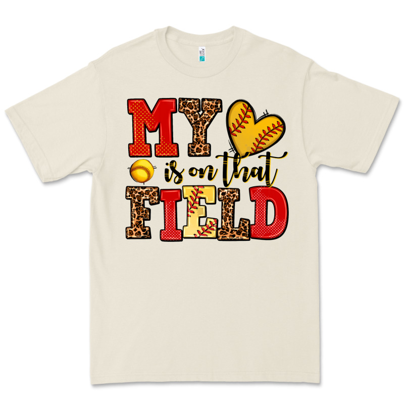 My Heart Is On That Field Softball Premium Tee by AdoDesignShop | Teevron