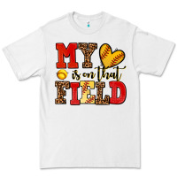 White my heart is on that field softball Premium Tee - AdoDesignShop