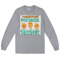 Heather Grey professional patience Long Sleeve Tee - MaliasSmallBusiness