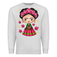 Dove Grey Mexican Girl Premium Sweatshirt - texasbilliewilder