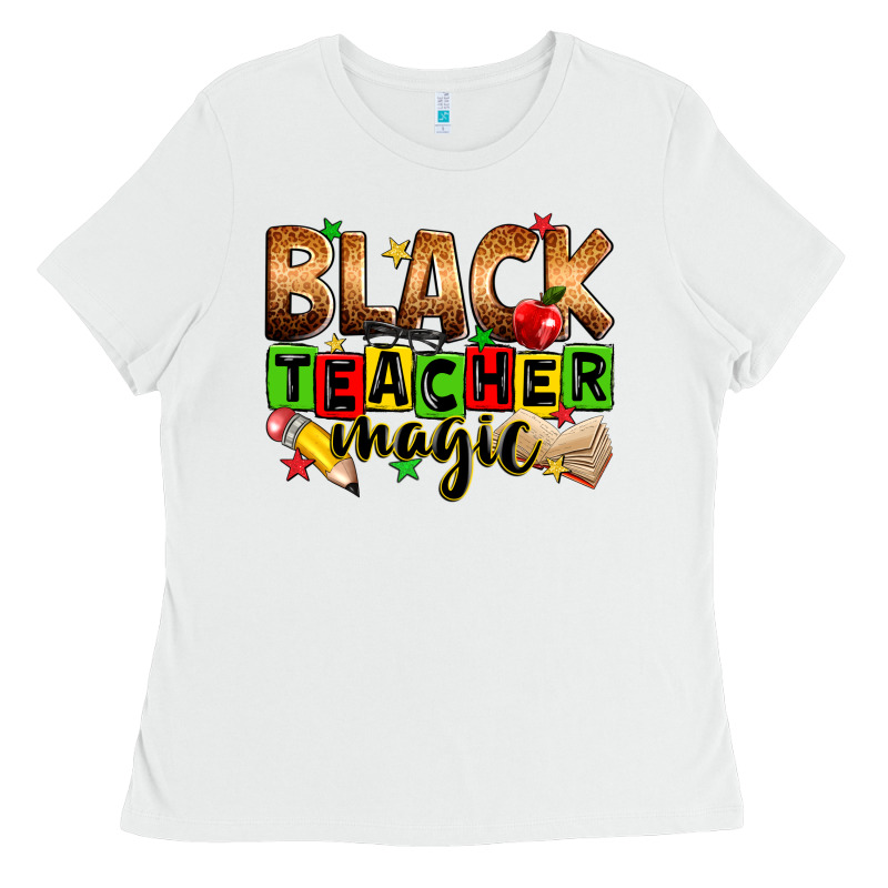 Black Teacher Magic Ladies Tee by Zillion Design Studio | Teevron