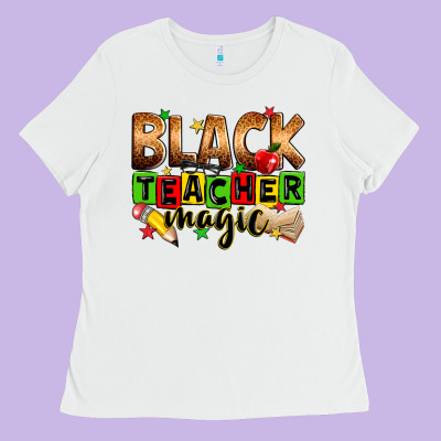 Black Teacher Magic Ladies Tee Designed By Zillion Design Studio