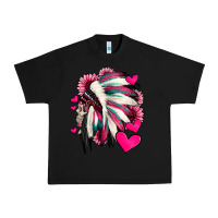 Black indian headdress with hearts valentine's day Urban Heavy Tee - Jasminsmagicworld