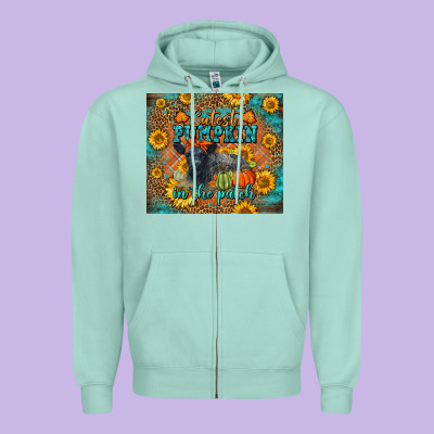 Fall Cutest Pumpkin In The Patch Cute Cow Tumbler Zipper Hoodie Designed By Lillyallendesigns