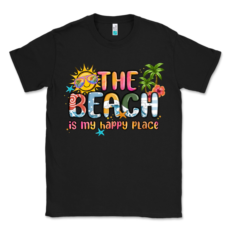 The Beach Is My Happy Place Classic Tee by MaliasSmallBusiness | Teevron