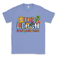 Colony Blue the beach is my happy place Classic Tee - MaliasSmallBusiness