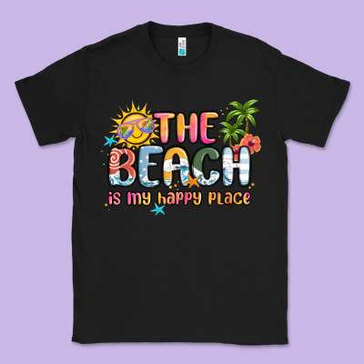 The Beach Is My Happy Place Classic Tee Designed By Maliassmallbusiness