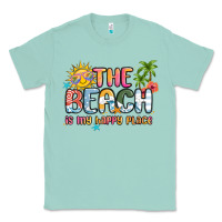 Seafoam the beach is my happy place Classic Tee - MaliasSmallBusiness