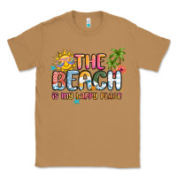 Toasted Coconut the beach is my happy place Classic Tee - MaliasSmallBusiness