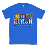 True Royal the beach is my happy place Classic Tee - MaliasSmallBusiness
