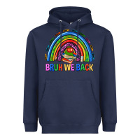 Navy bruh we back Heavyweight Hoodie - NancyCooperArtShop