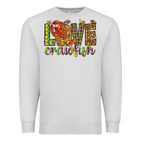 Dove Grey Mardi Gras love crawfish Premium Sweatshirt - NancyCooperArtShop