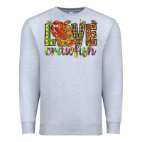 Heather Grey Mardi Gras love crawfish Premium Sweatshirt - NancyCooperArtShop