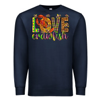 Navy Mardi Gras love crawfish Premium Sweatshirt - NancyCooperArtShop
