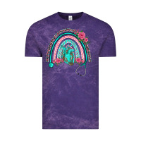 Cloud Purple nurse life spring stethoscope heart rainbow Vintage Tee - BarkalooDesign