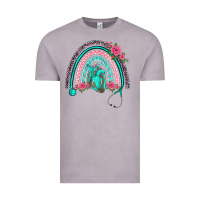Vintage Zinc nurse life spring stethoscope heart rainbow Vintage Tee - BarkalooDesign