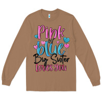 Toasted Coconut pink or blue big sister loves you Long Sleeve Tee - MaliasSmallBusiness