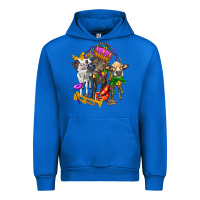 Cobalt little cows and mardi gras party olivia Urban Hoodie - OliviaCreatesArt
