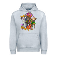 Heather Grey little cows and mardi gras party olivia Urban Hoodie - OliviaCreatesArt