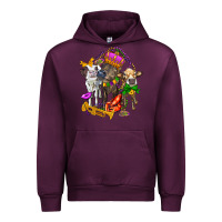 Mauve Wine little cows and mardi gras party olivia Urban Hoodie - OliviaCreatesArt