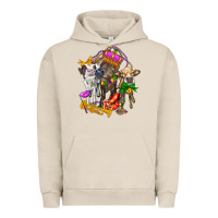 Pigment French Oak little cows and mardi gras party olivia Urban Hoodie - OliviaCreatesArt