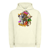 Pigment Pistachio little cows and mardi gras party olivia Urban Hoodie - OliviaCreatesArt