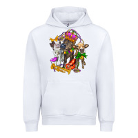 White little cows and mardi gras party olivia Urban Hoodie - OliviaCreatesArt