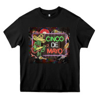 Black cinco de mayo cactus tumbler 3 Heavy Core Tee - CTS Tumbler Store