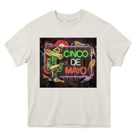 Cream cinco de mayo cactus tumbler 3 Heavy Core Tee - CTS Tumbler Store