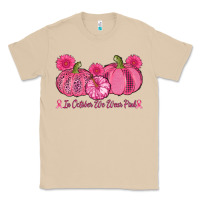 Mushroom in october we wear pink pumpkins Classic Tee - AdoDesignShop