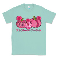 Seafoam in october we wear pink pumpkins Classic Tee - AdoDesignShop