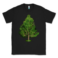 Black White Pine Tree Illustrations Classic Tee - LillyAllenDesigns