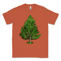 Copper White Pine Tree Illustrations Classic Tee - LillyAllenDesigns