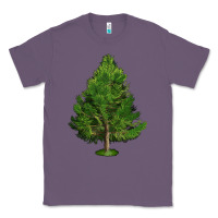 Lavender White Pine Tree Illustrations Classic Tee - LillyAllenDesigns
