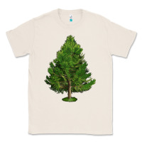 Natural White Pine Tree Illustrations Classic Tee - LillyAllenDesigns