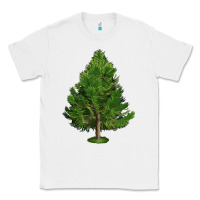 White White Pine Tree Illustrations Classic Tee - LillyAllenDesigns