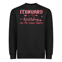 Black february is my birthday yes the whole month malia Heavyweight Sweatshirt - MaliasSmallBusiness