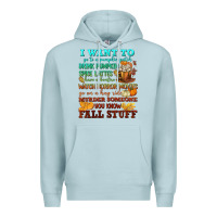 Blue Mist I want to Fall stuff Premium Hoodie - NancyCooperArtShop