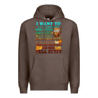 Coffee I want to Fall stuff Premium Hoodie - NancyCooperArtShop