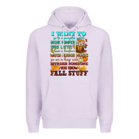 Lilac I want to Fall stuff Premium Hoodie - NancyCooperArtShop