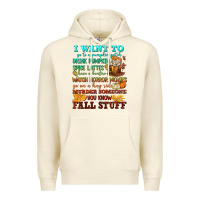 Sandshell I want to Fall stuff Premium Hoodie - NancyCooperArtShop