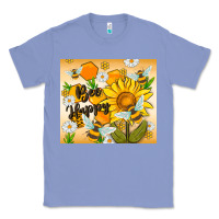 Colony Blue bee happy Classic Tee - MaliasSmallBusiness