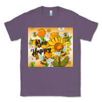 Lavender bee happy Classic Tee - MaliasSmallBusiness