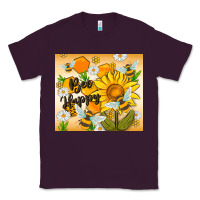 Plum bee happy Classic Tee - MaliasSmallBusiness