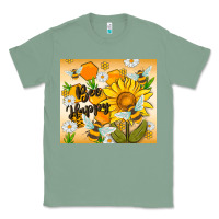 Sage bee happy Classic Tee - MaliasSmallBusiness