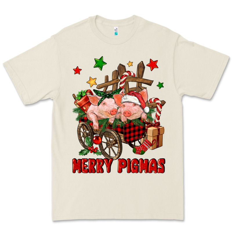 Merry Pig Mas Premium Tee by FaDigitalArtStudio | Teevron