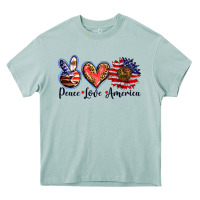 Arona peace love america Heavy Core Tee - BarkalooDesign
