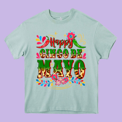 Happy Cinco De Mayo Heavy Core Tee Designed By Cts Tumbler Store