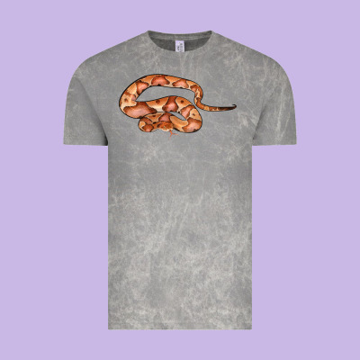 Copperhead Snake Illustrations Vintage Tee Designed By Lillyallendesigns